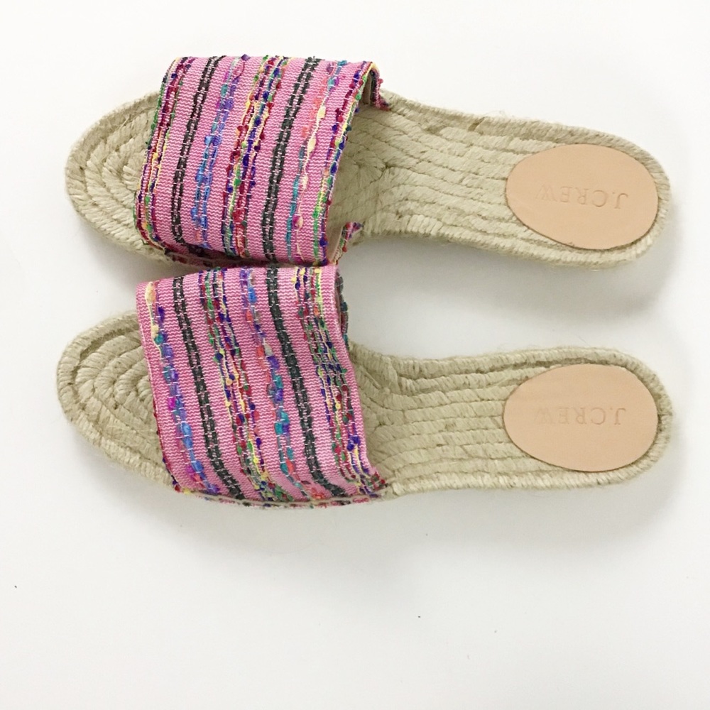 J Crew Valencia Striped Embroidered Espadrille